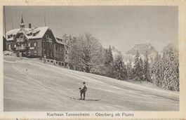Flums SG Flumserberg Oberberg Kurhaus Tannenheim  ca. 1920
