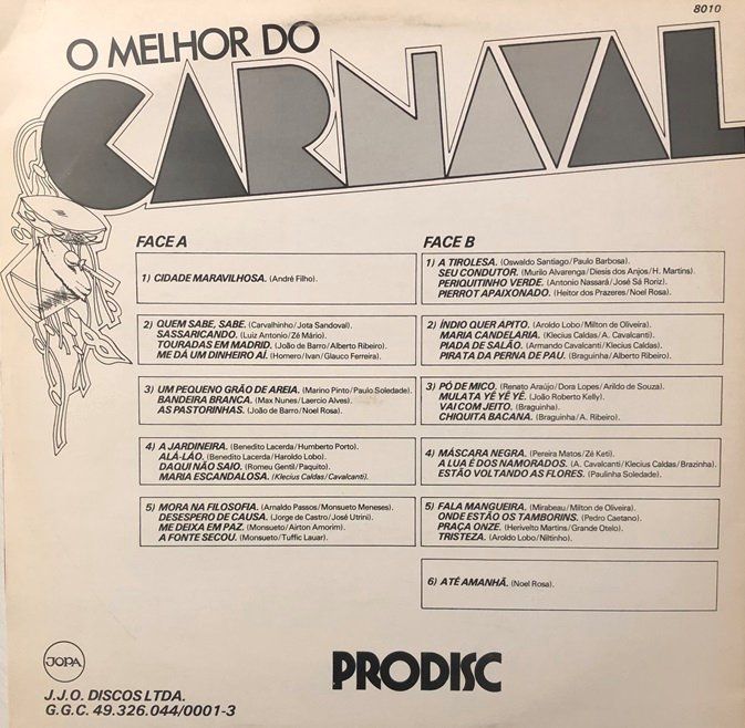 Schallplatten: O melhor do Carnaval (LP) – Gebraucht aus Grüningen von azulgrisvinyl 1