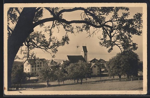 Cartoline postali: AK Wolfhalden, Panoramaansicht, 1912 – Usato da Berlin venduto da bartko-reher