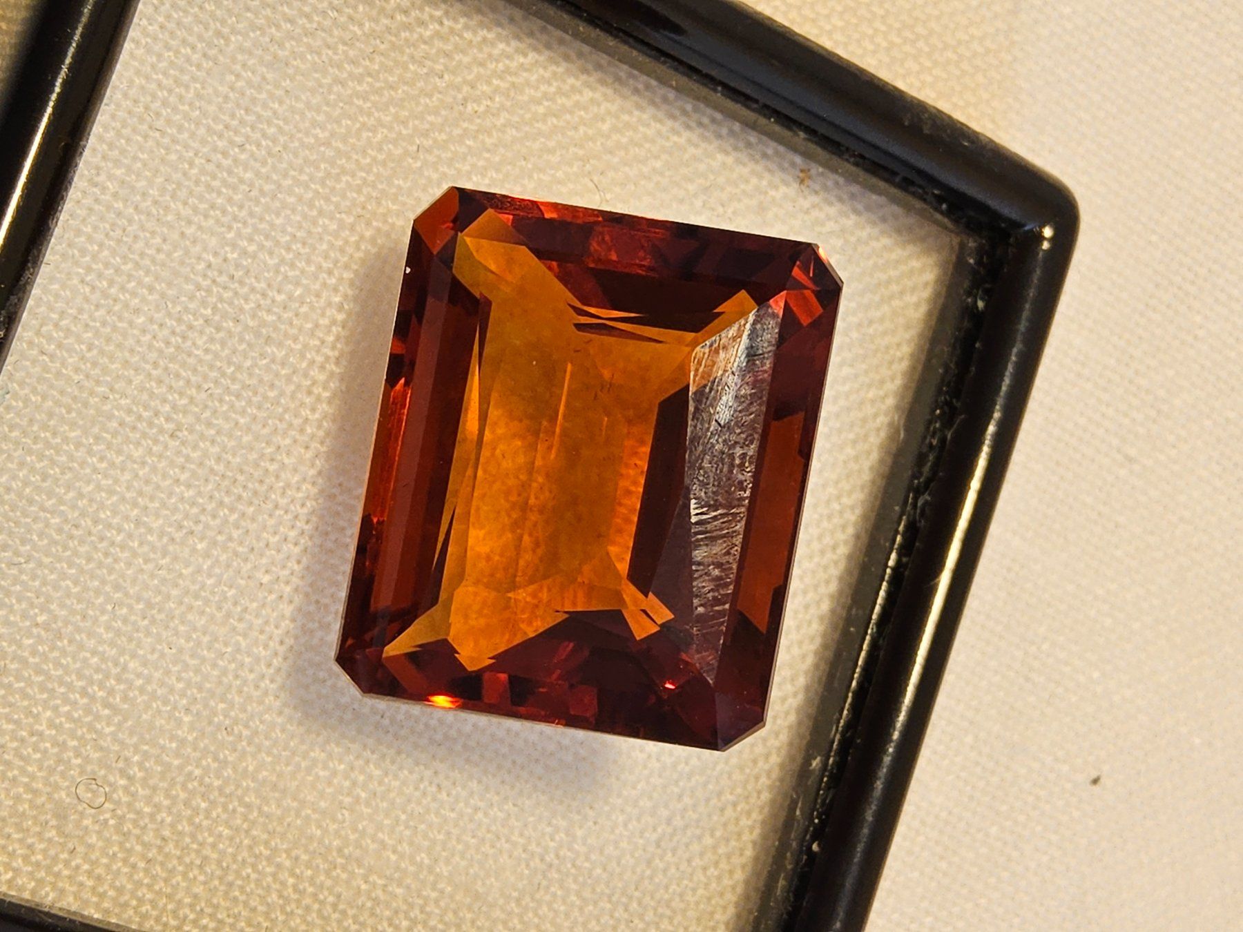 Pietre preziose: Citrin 30ct. Madeira, Wunderschöne orange Farbe – Usato da Zürich venduto da helsan 7