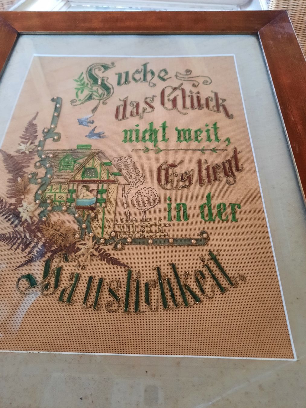 Foto & Immagini: antikes Stickerei-Bild – Usato da Busswil BE venduto da balu37