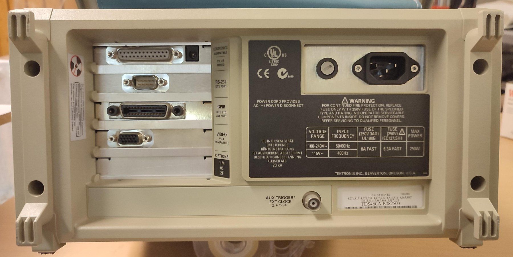 Misurare: Tektronix TDS 460A, Oscilloscope  4 Channel, 100MSps – Usato da Zürich venduto da Sherman 1