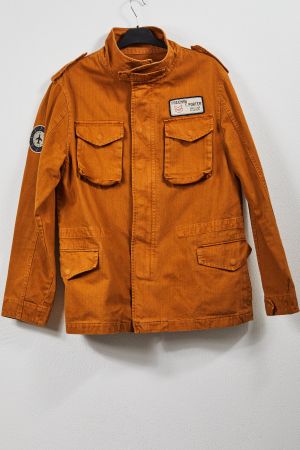 Braun-Orange Vintage Jacke, Top Zustand, Grösse M