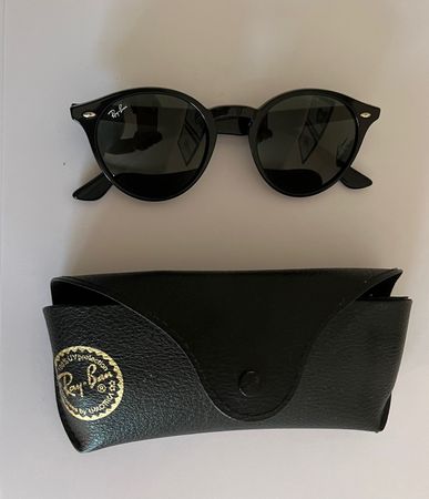 1 x RayBan Sonnenbrille schwarz - klassik rund - Neuwertig