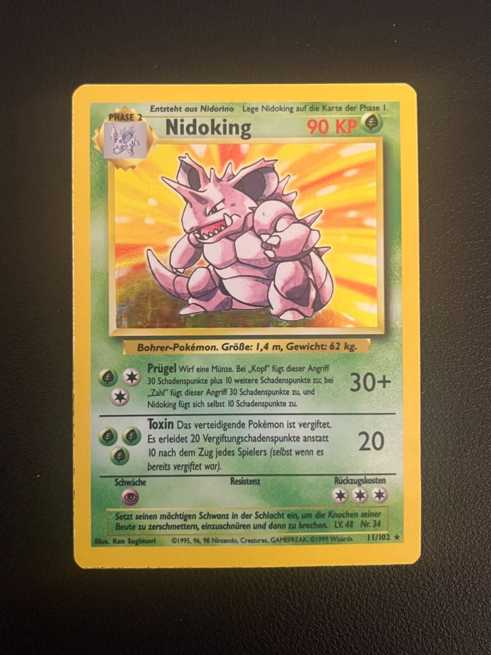 Pokémon Cartes à collectionner: Pokemon Nidoking Holo – D'occasion à Zollikerberg par Guido175