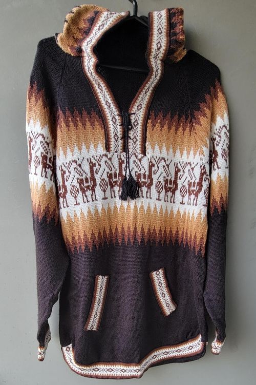 wundersch ner Alpaka Pullover Gr.L Farbe Schwarz NEU Acheter