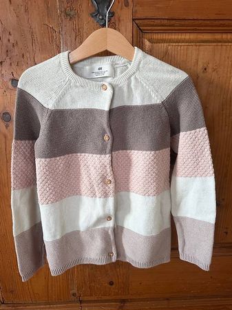 H&M Strickjacke gestreift Grösse 122/128 neu