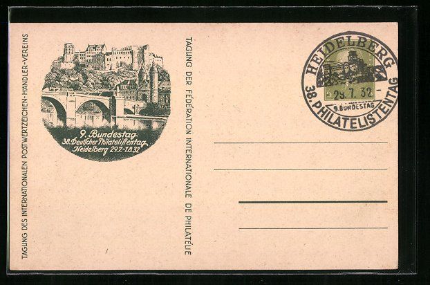 Ganzsachen: Ganzsache PP111C3 /01: Heidelberg, 9. Bu – Gebraucht aus Berlin von bartko-reher