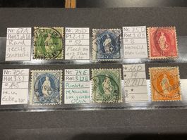 Schönes Retouchen und Plattenfehler Los Stehende Helvetia