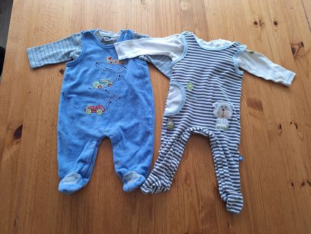 2er Set Babystrampler/Spieler, Gr. 62/68, Top Zustand!