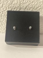Ohrstecker Perlen grau 
