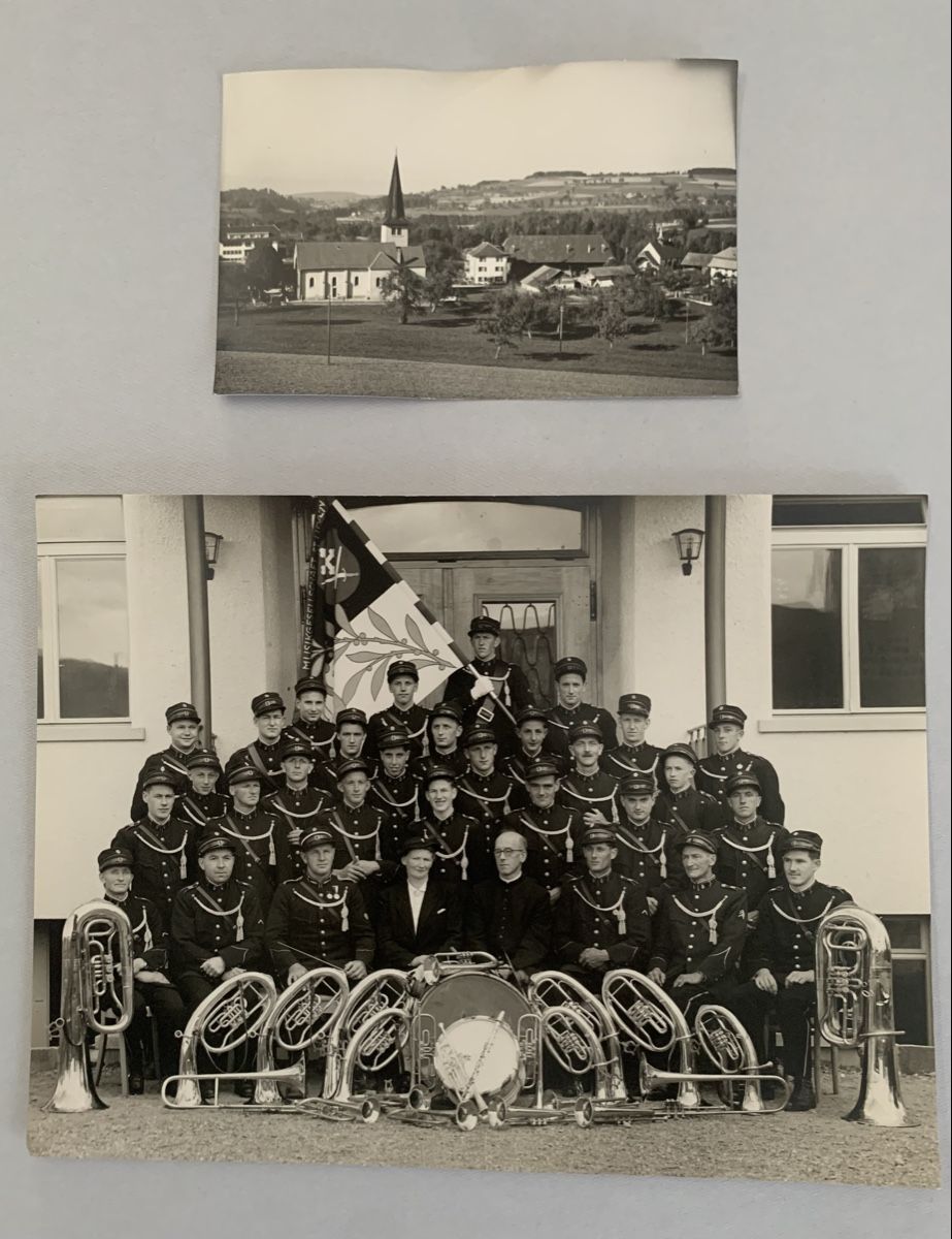 Cartoline postali: Ansichtskarte/Photo Schweiz - St. Ursen FR – Usato da Düdingen venduto da polytropon_5
