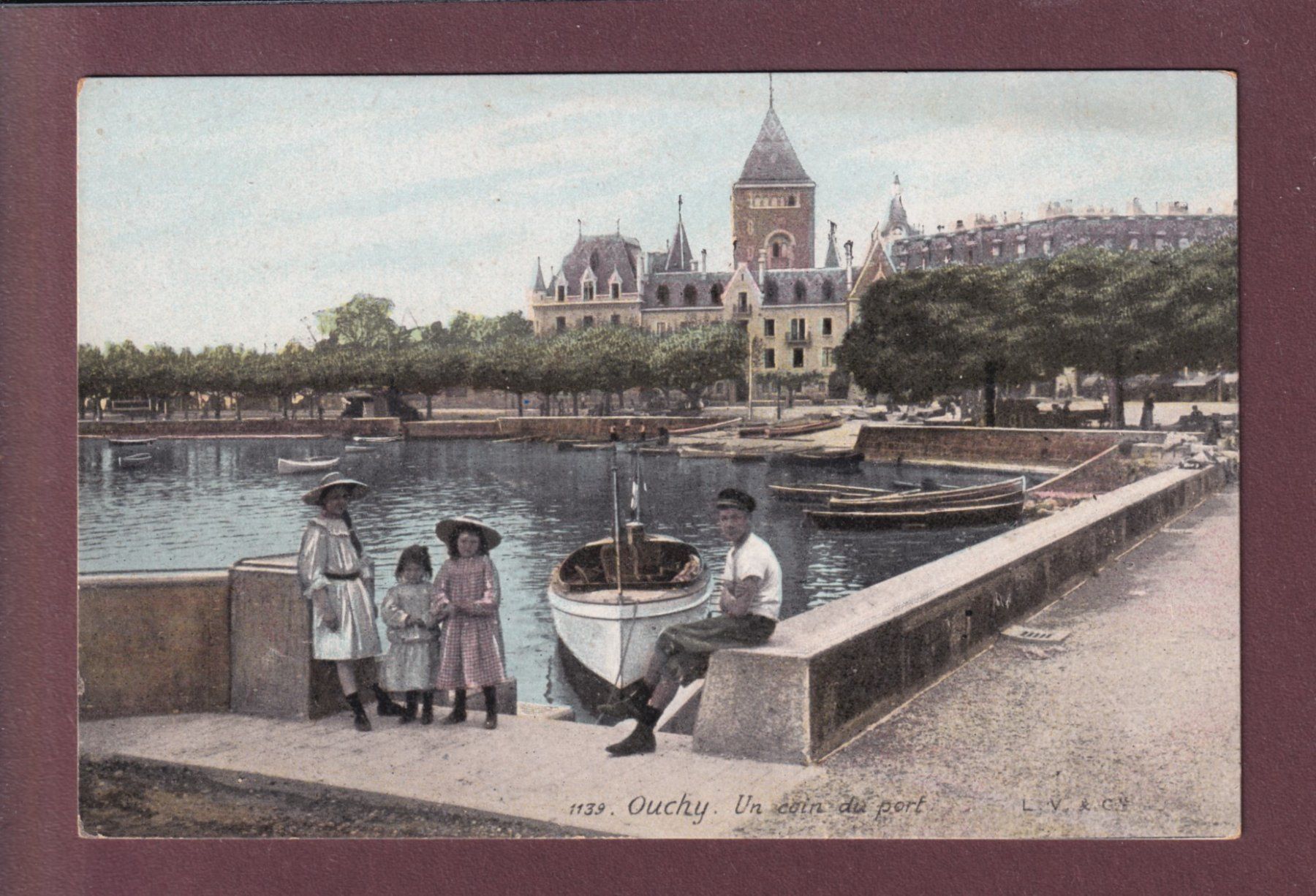 Cartoline postali: LAUSANNE - Ouchy - Quai - Animation – Usato da Pully venduto da nicecards