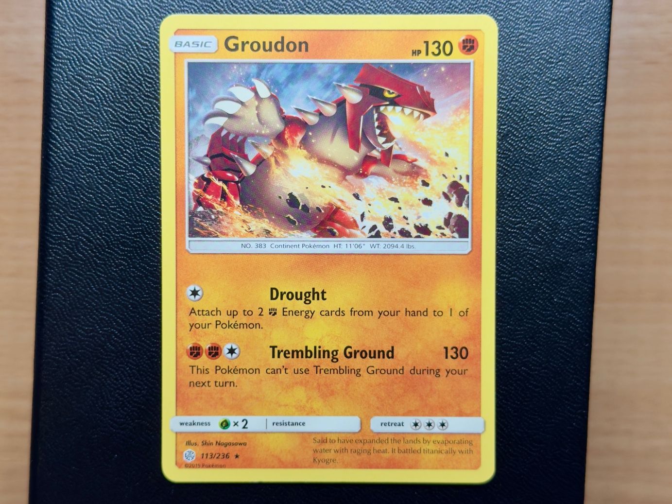Pokémon Carte collezionabili: Groudon (113/236) - Cosmic Eclipse - CEC EN - SL12 – Usato da Chézard-St-Martin venduto da Kro_Cards