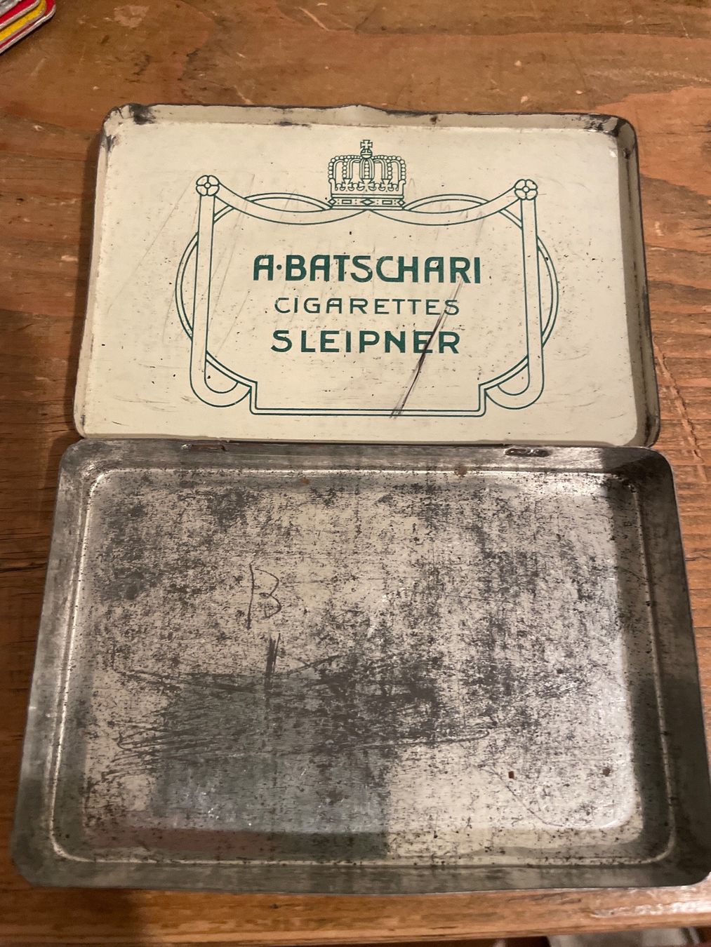 Dosen: Antike Blechdose, Blechbüchse A-Batschar Cigarettes – Gebraucht aus Winterthur von cheerio97 2