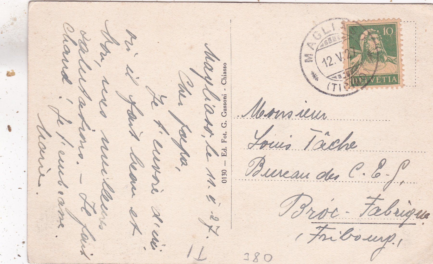 Cartes postales: Magliaso 1927 – D'occasion à Herisau par Lisegrat2008 1
