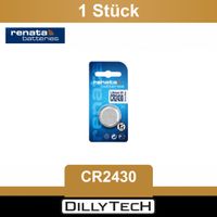 Renata CR2430 Lithium Knopfzellenbatterie - 1 Stk.