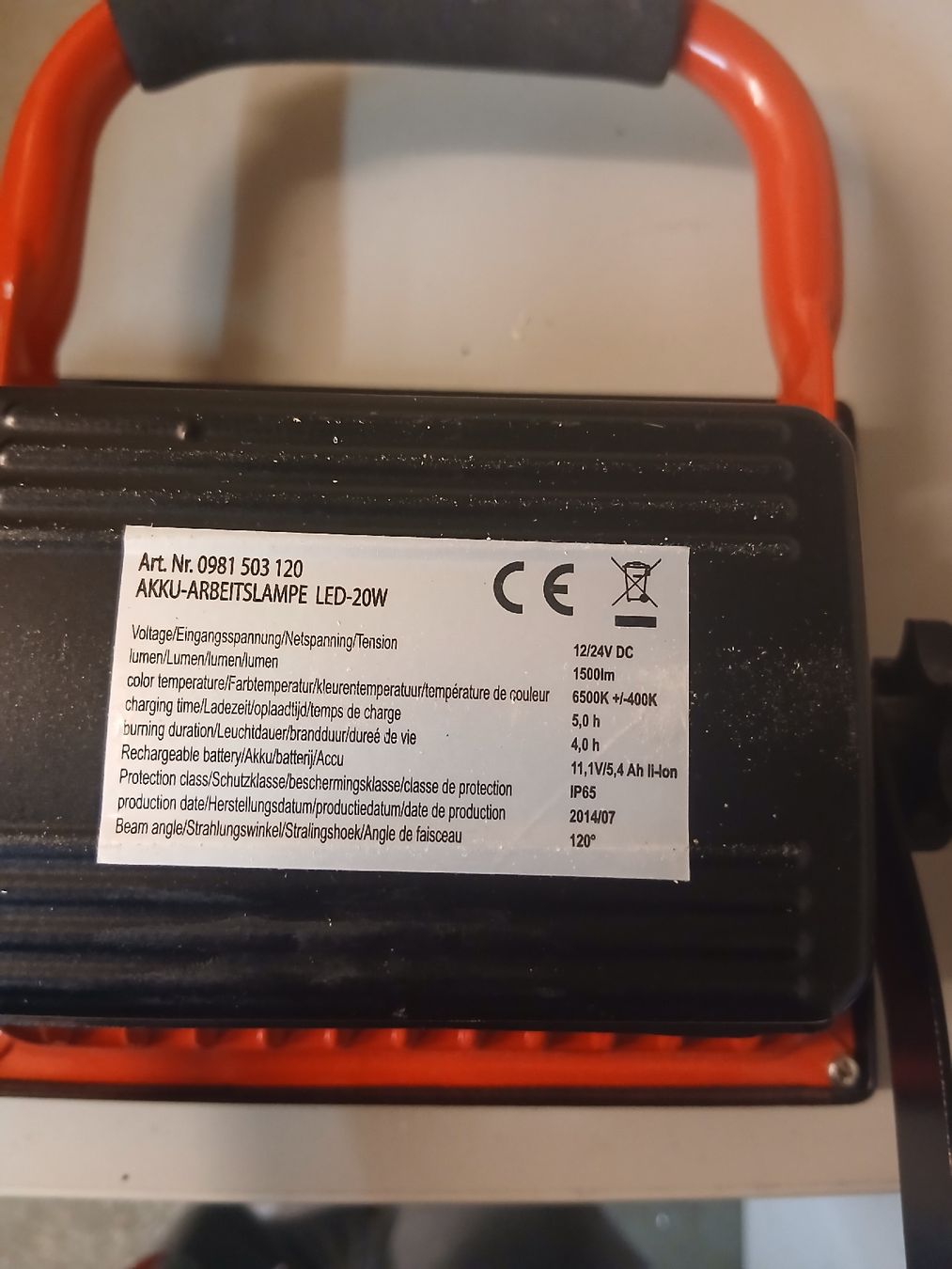 Lampade: Akku-Arbeitslampe LED-20W – Usato da Wetzikon ZH venduto da Pcabo 2