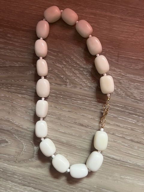 Catenine: Sehr schöne Kette - echte weisse Jade kette – Usato da Neerach venduto da romiping 6