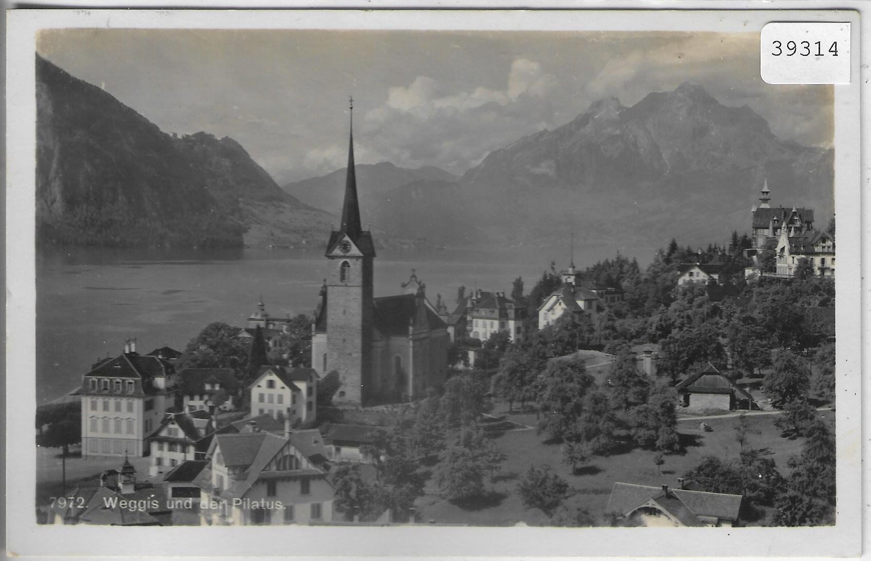 Cartoline postali: Weggis und der Pilatus – Usato da Ettingen venduto da Kartenplanet
