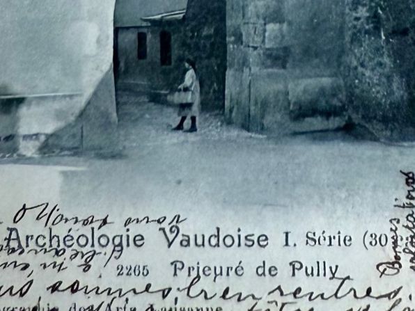 Cartoline postali: Pully - Prieuré - animée 1904 – Usato da Lutry venduto da Ediego 1