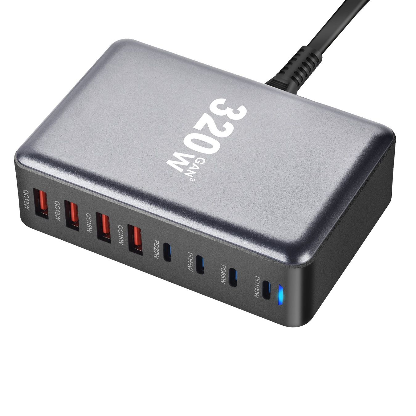 Caricabatterie: Top Ladegerät 8USB C Desktop Schnellladegerät iPhone Samsung – Nuovo e nell'imballaggio originale da Hundwil venduto da Stallone6 1
