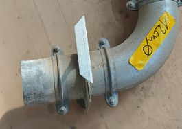 Metallrohrbogen 12 cm Durchmesser akzeptabler Zustand