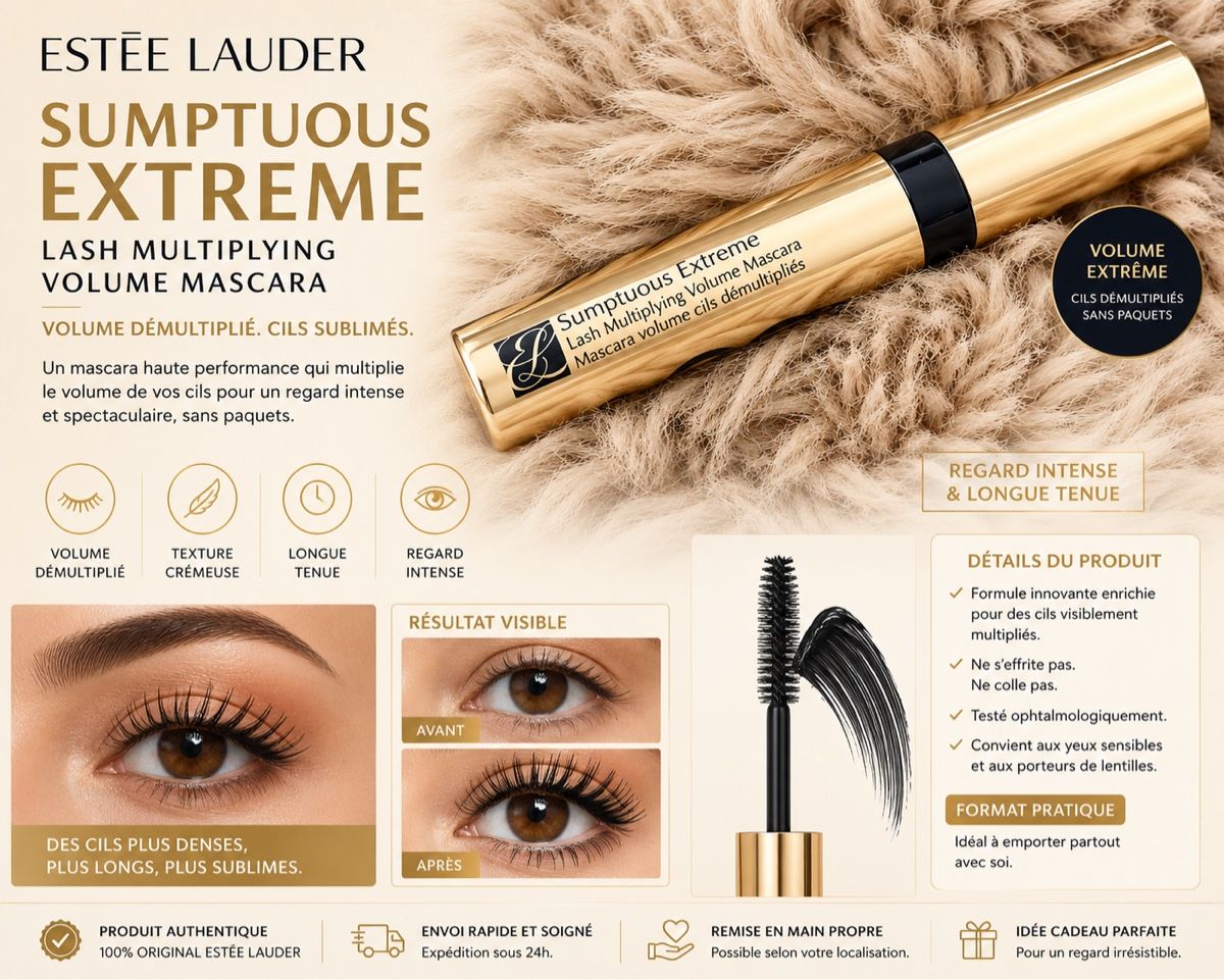 Estée Lauder Maquillage: ESTÉE LAUDER – Sumptuous Extreme Mascara – Neuf avec emballage d'origine à Bramois par Inarretable.co
