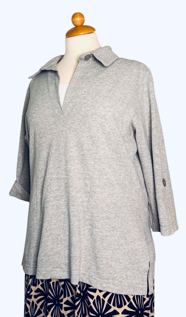 Camicette: NEU Blusenshirt ZEITLOS by LUANA  hellgrau, Gr2 /40 – Nuovo (secondo la descrizione) da Würenlos venduto da ffrance3 2