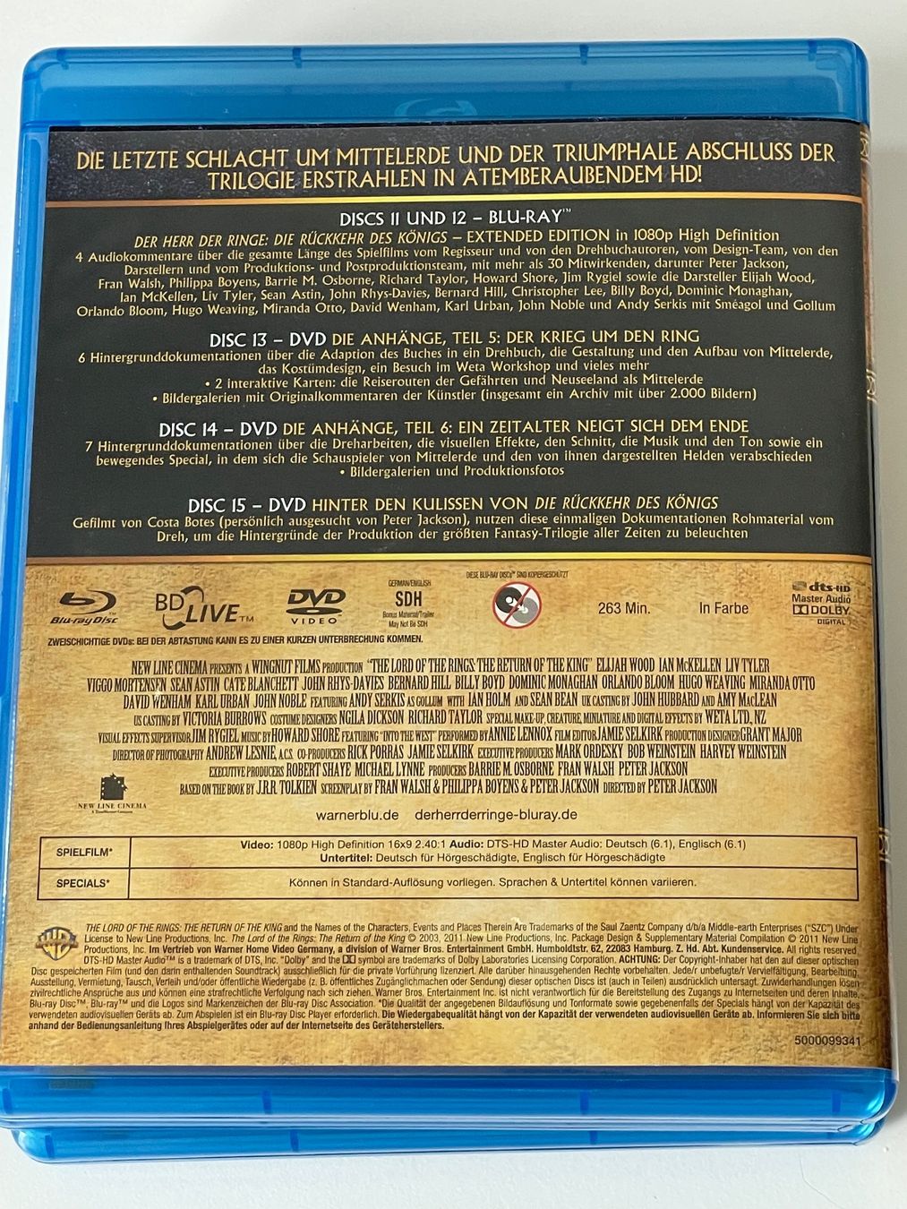 Tutti i DVDs: Der Herr der Rigge Extended Edition Blu-Ray Set – Nuovo (secondo la descrizione) da Basel venduto da Eva_Cuomo 5
