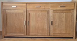 Armoire Sideboard en chêne massif naturel