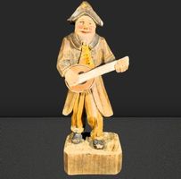 🎸 Vintage Holzfigur – Banjo-Spieler in Aktion! 🎶
