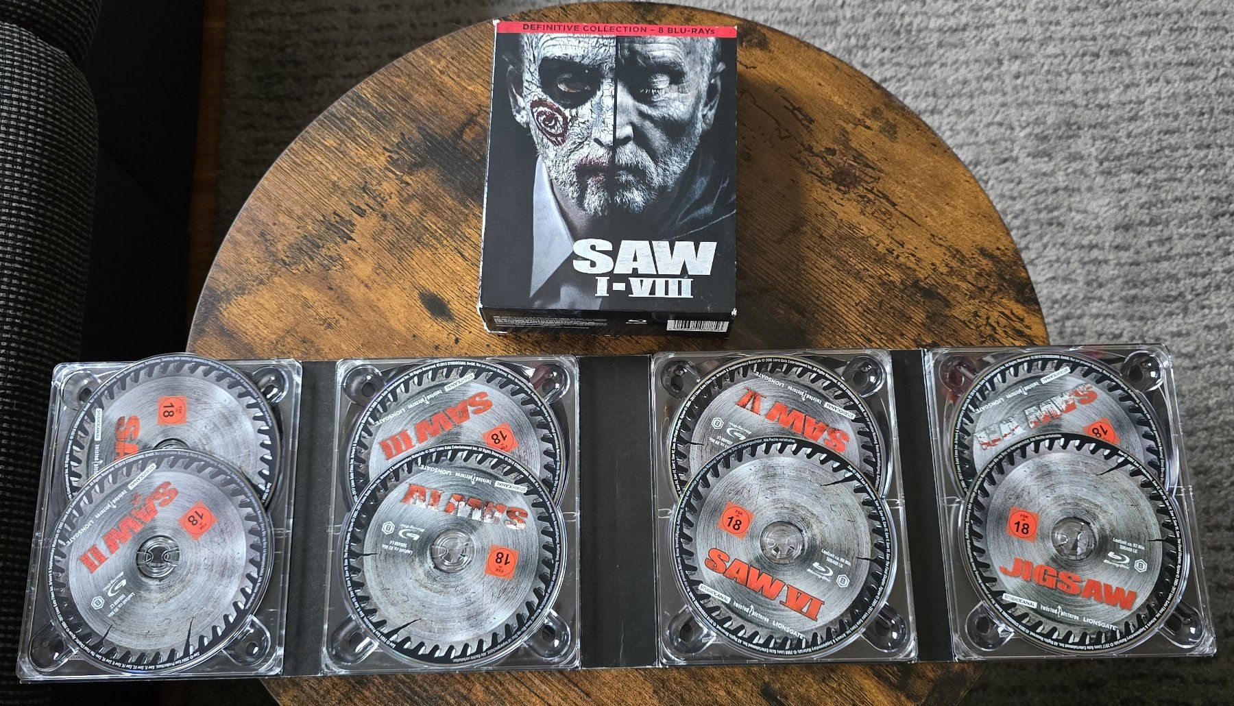 Tutti i DVDs: Saw 1 - 8 definitive collection - BluRay – Usato da Mollis venduto da TobiNix 2