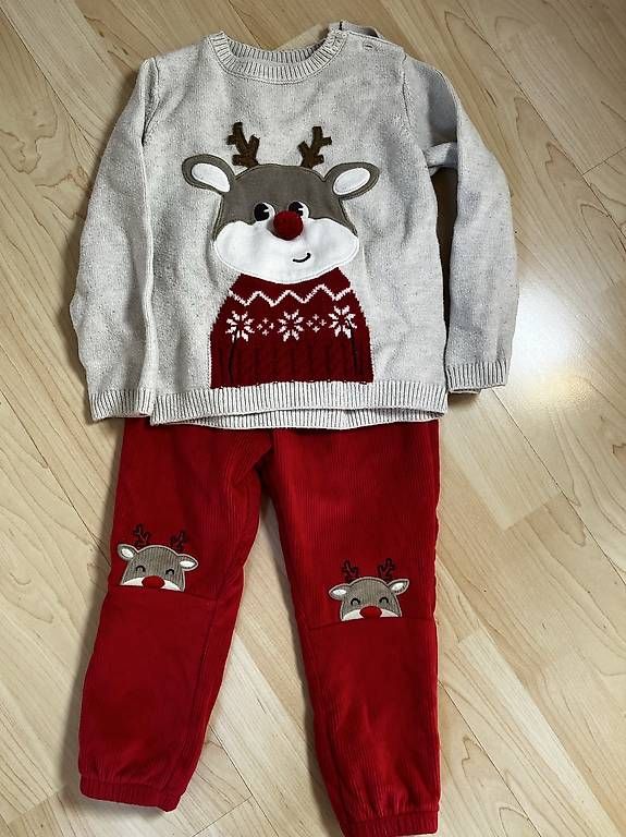 Maglioni & Felpe: SET - Weihnachtspullover Renntier Rudolph Hose rot  – Usato da Eschen venduto da 1sc_xgk7