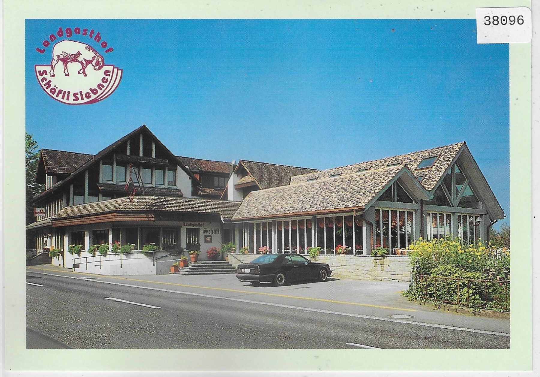 Cartoline postali: Landgasthof Schäfli - Siebnen – Usato da Ettingen venduto da Kartenplanet