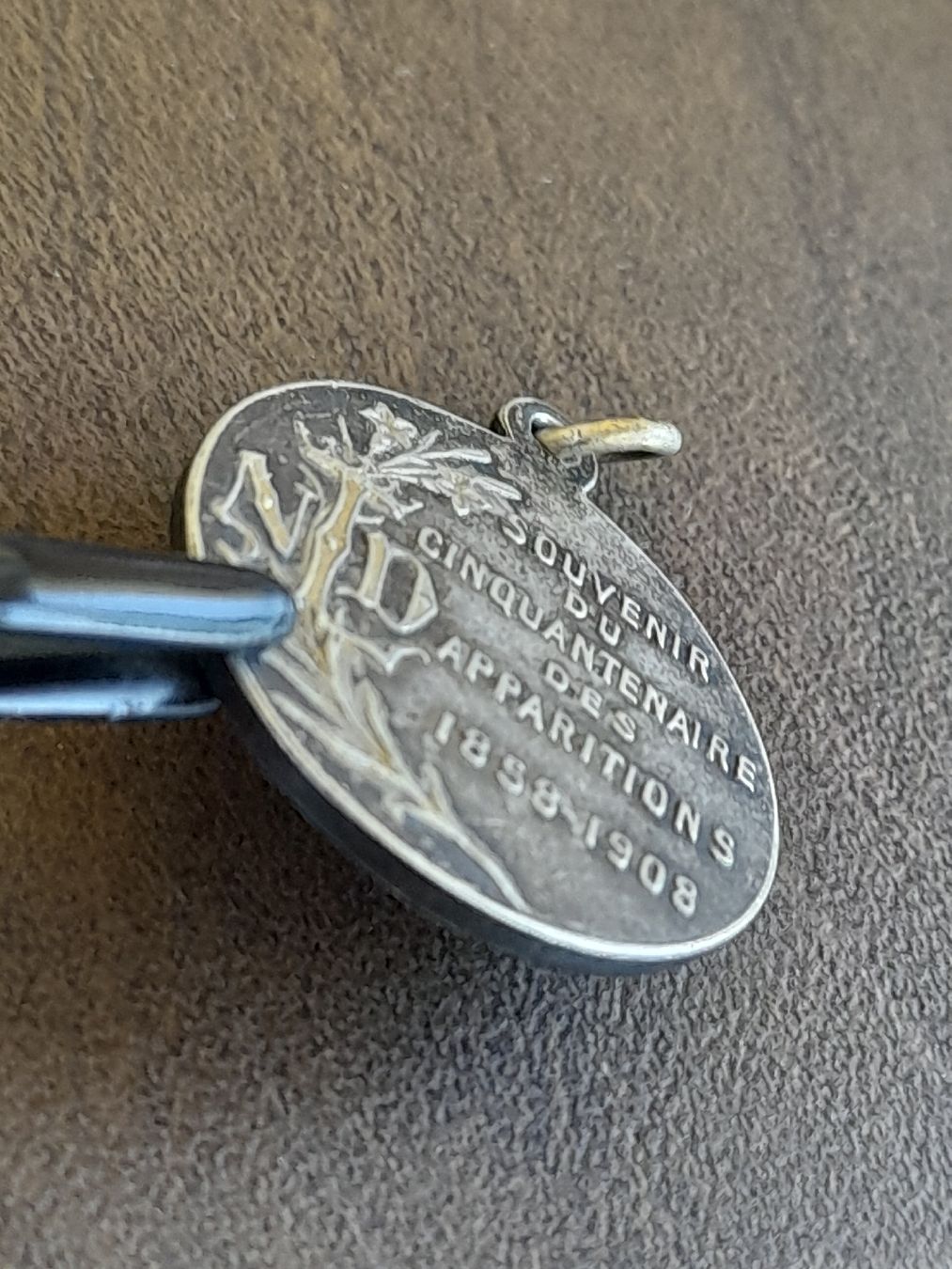 Medaglie: Antike religiöse Medaille 1858 - 1908 Lourdes – Usato da Basel venduto da Basel_20 5