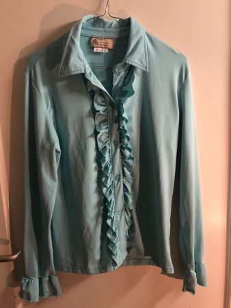 Ruffled // Bluse // Türkis // S
