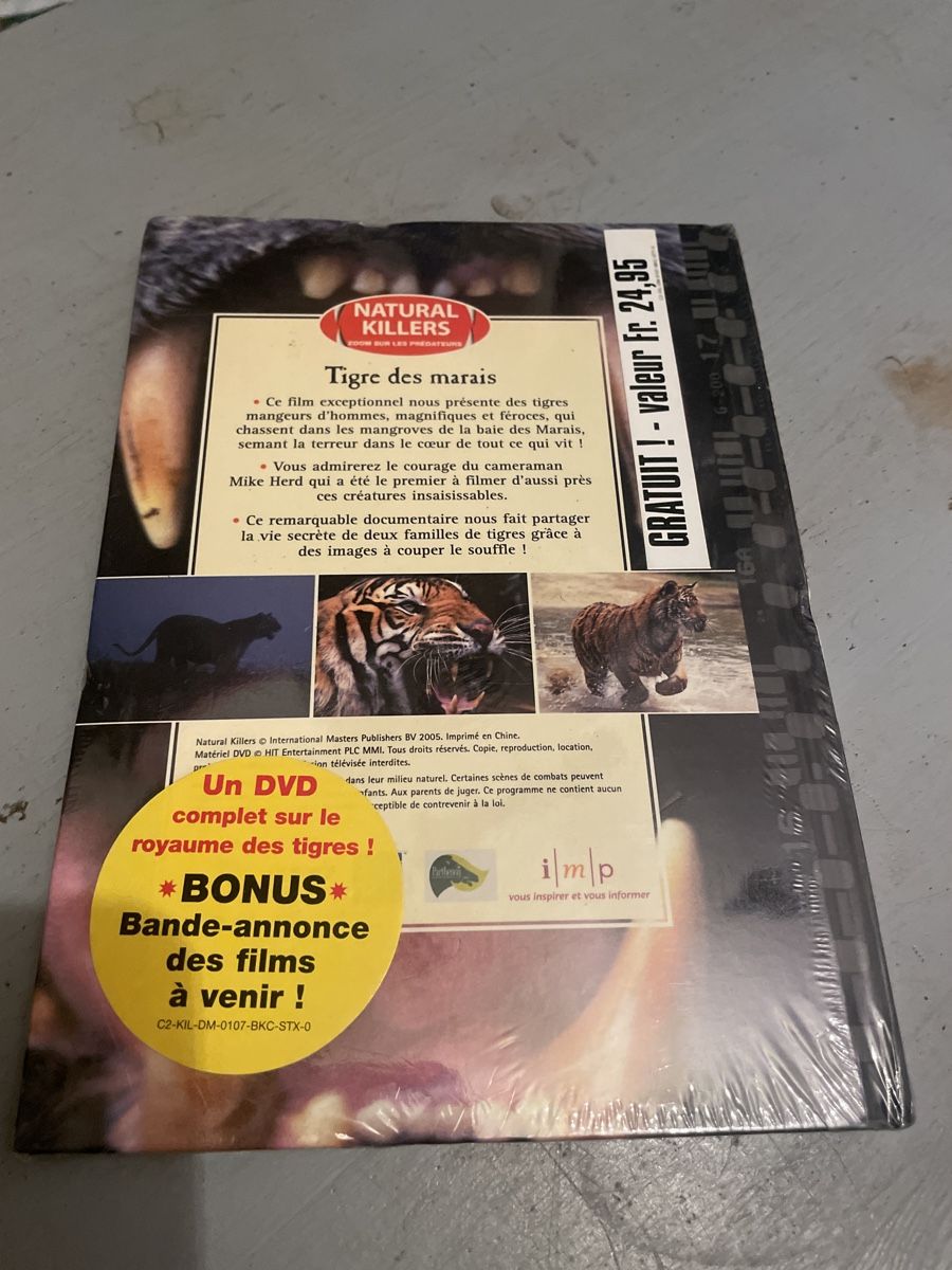 Tous les DVDs: DVD tigre des marais  – Neuf avec emballage d'origine à moudon par faucheur2 1