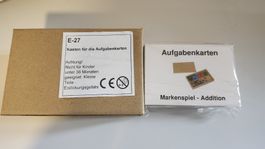 Montessori Lernmaterial Aufgabenkarten Markenspiel Addition