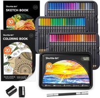 Buntstifte Set 80 Farben für Künstler und Hobby