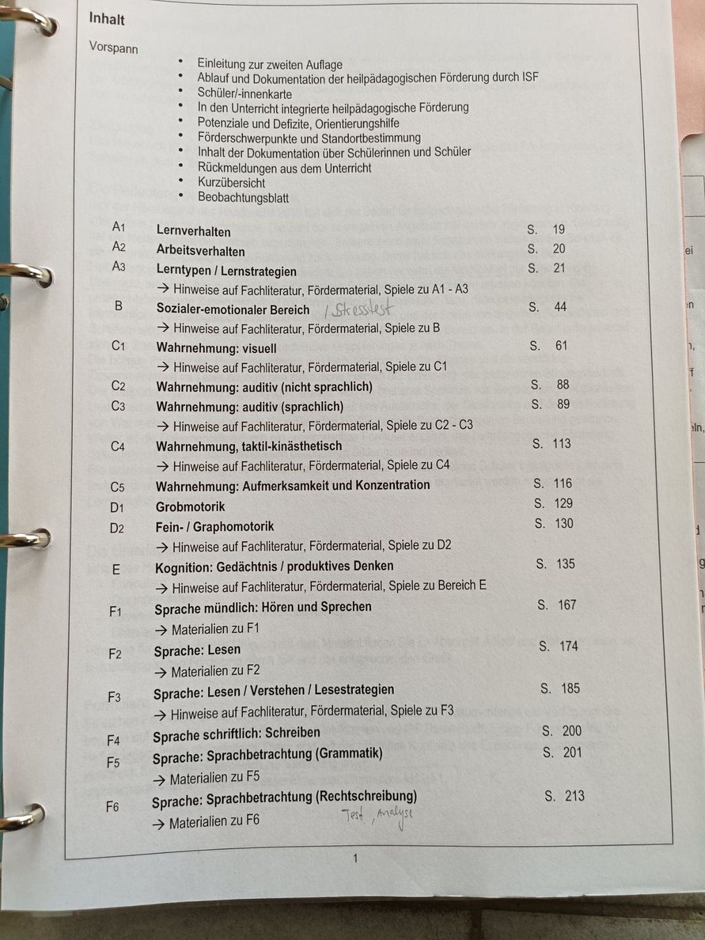 Raccoglitori: Ordner Förderdiagnostik Sekundarschule I – Usato da Aesch BL venduto da Rerosa43 2