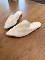 Griechische Mules Schuhe, sandfarben/beige Grösse 39/40