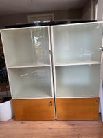2 Stück - Robuster Aktenschrank mit Glastür und Schublade