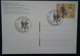 1997 Postkarte Tag der Briefmarke Burgdorf