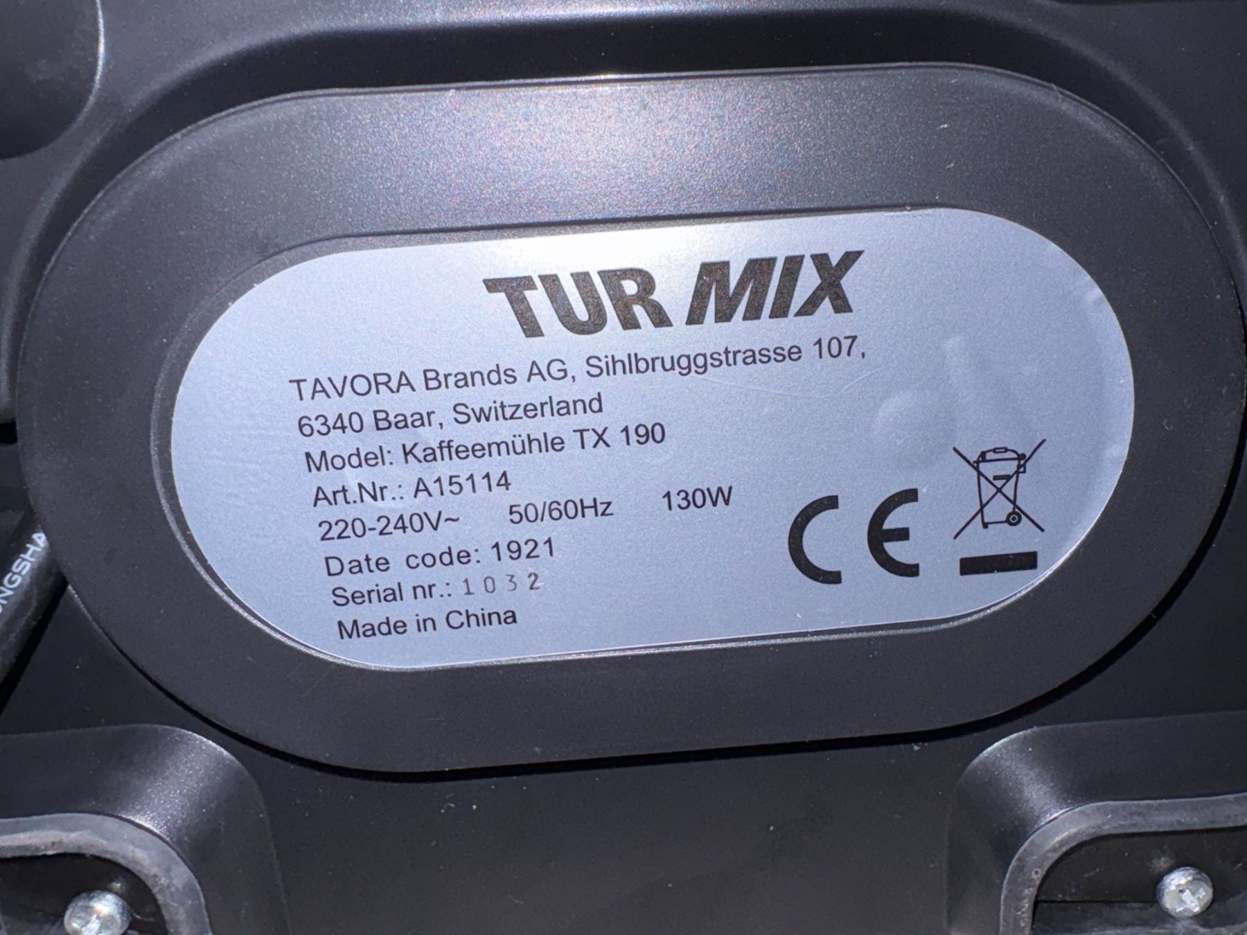 Turmix Küchengeräte: Kaffeemühle Turmix – Gebraucht aus st. gallen von ola_npl6 3