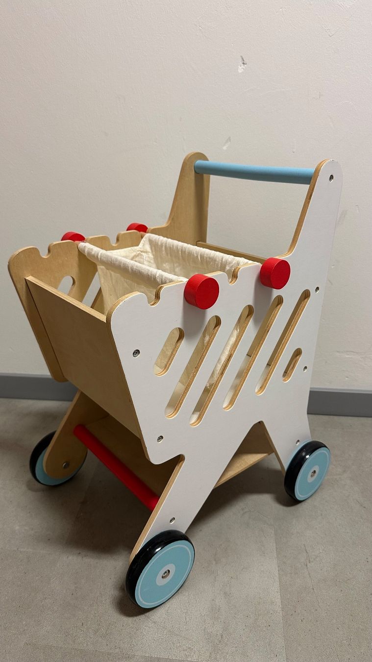 Giocattoli: Kinder-Einkaufswagen aus Holz – Usato da Schönenbuch venduto da marisli80