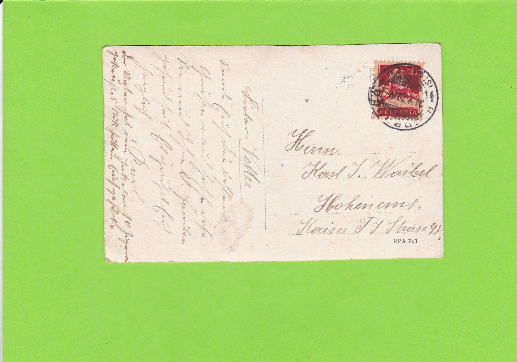 Cartoline postali: Portrait Herr – Usato da St. Peterzell venduto da neckertal 1