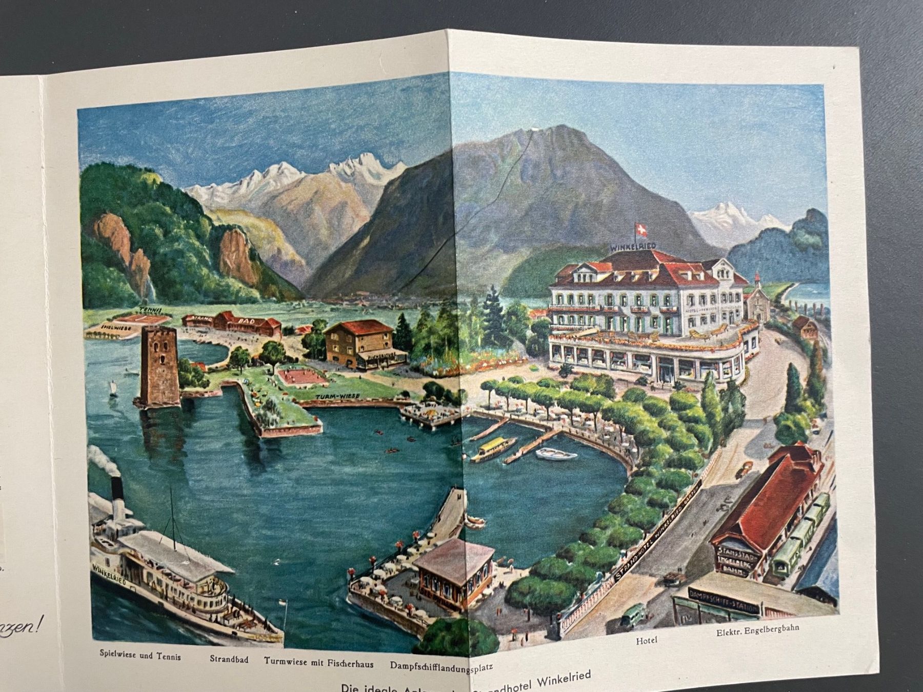Documenti: Hotel Winkelried Stansstad / Kunstanstalt Brügger – Usato da Luzern venduto da oh_08 2