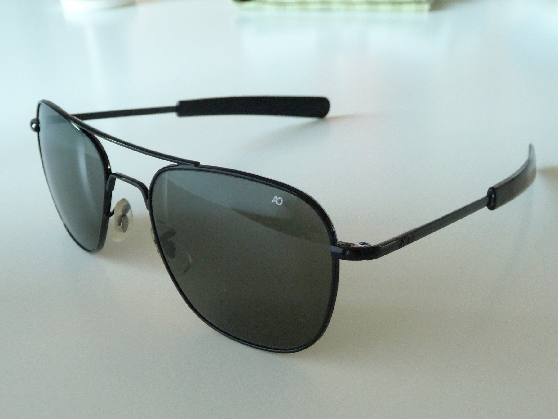 Occhiali & Lenti: KLASSIKER American Optical Original Pilot 55mm black grau.Gl – Nuovo e nell'imballaggio originale da Winterthur venduto da ricofly 4