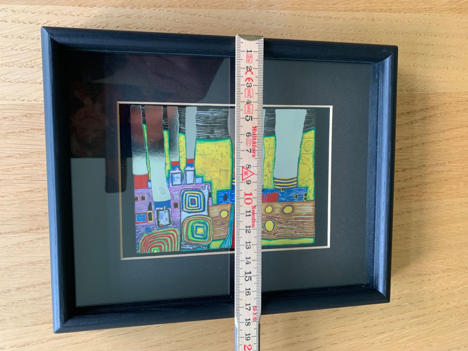 Foto & Immagini: Hundertwasser-Bild mit schwarzem Holzrahmen – Nuovo (secondo la descrizione) da Galgenen venduto da Waldliesel 1